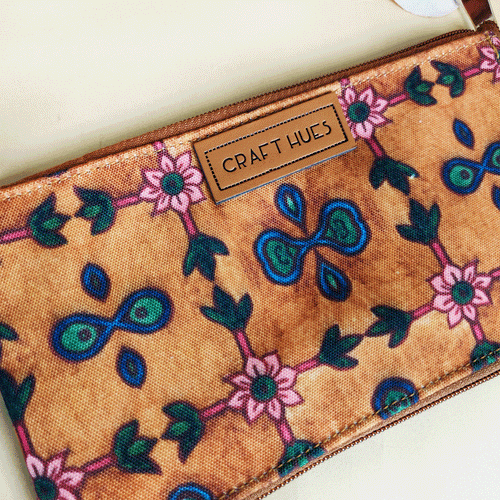 Dual-Zip Wallet- Mustard Mughal