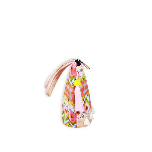 Peach Ikkat Bucket Bag