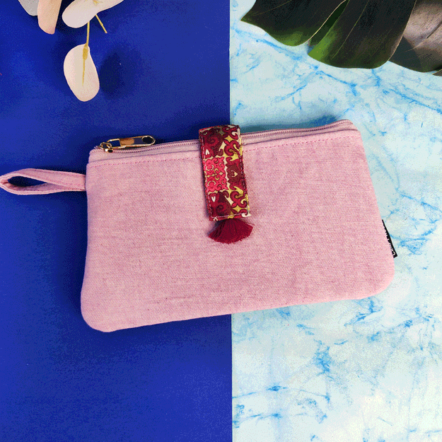 Long Plain Wallet - Pink