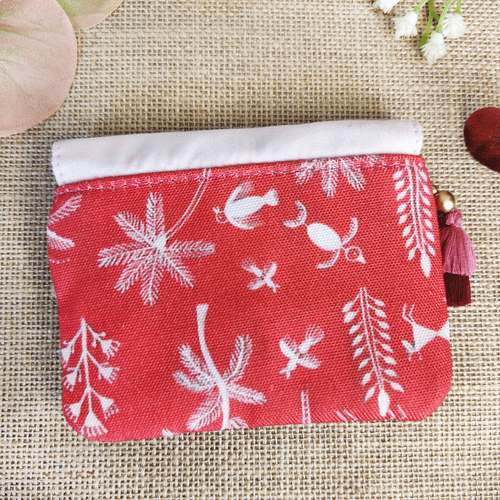 Red-Green Door Mini Wallet