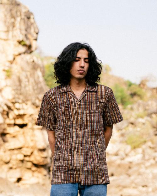 MULTI CHECKED BAGRU SHIRT