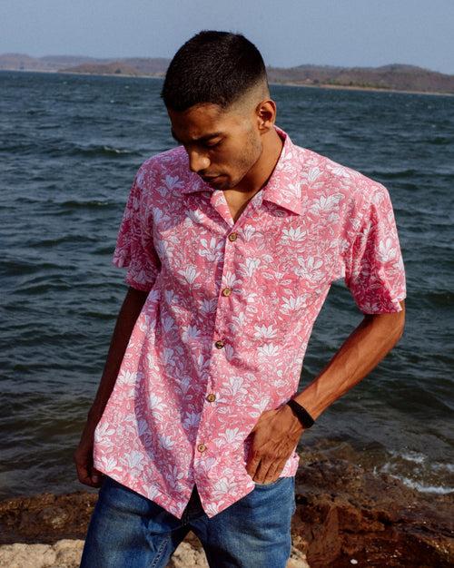 PINK FLORAL RAPID SHIRT