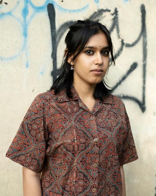 KAALI BINDI AJRAKH SHIRT