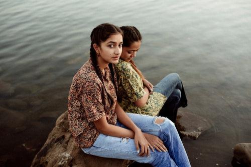 FLORAL LEAF KALAMKARI SHIRT