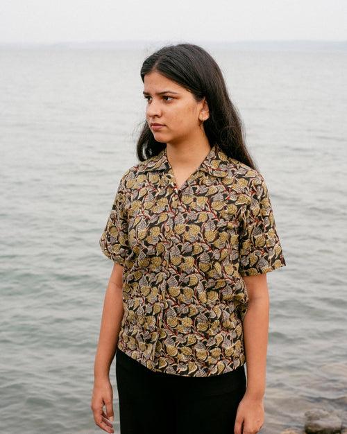 GREEN LEAF BAGRU SHIRT