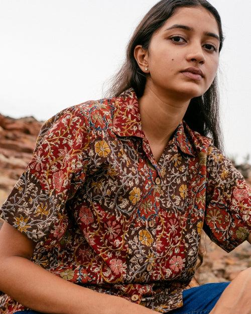 FLORAL KALAMKARI SHIRT