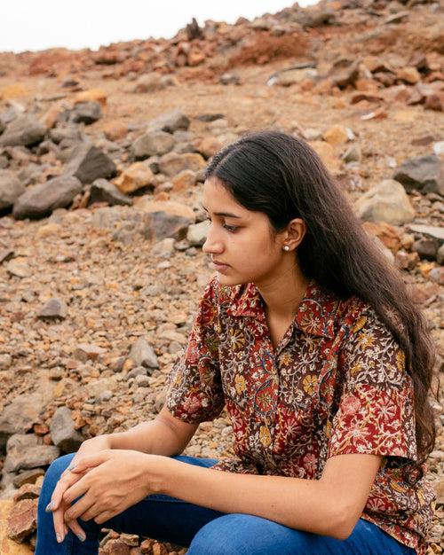 FLORAL KALAMKARI SHIRT