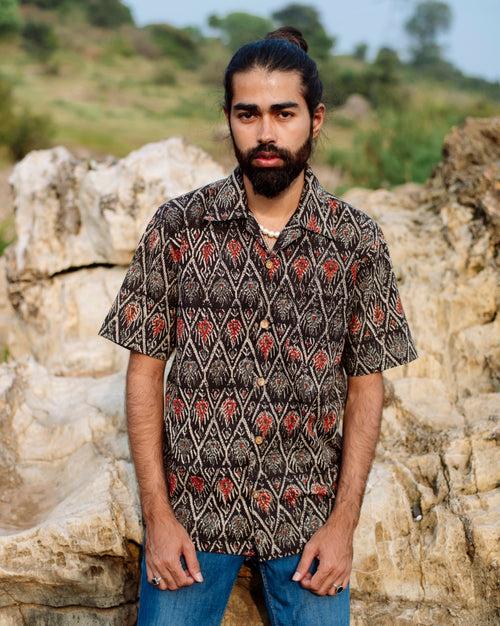 IKAT PRINT BAGRU SHIRT