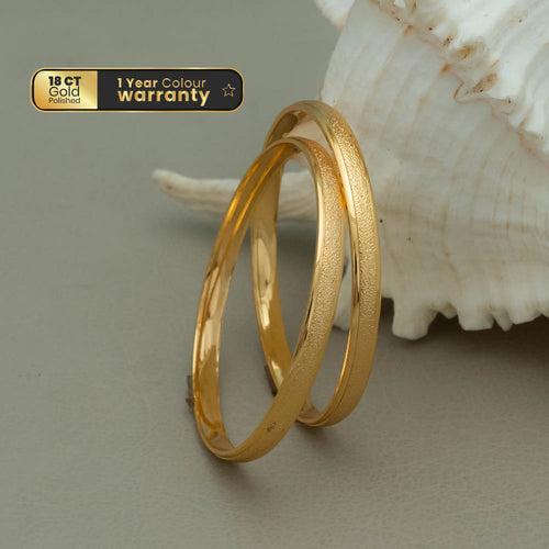 SG101566 - Gold Plated  Bangles (pair)