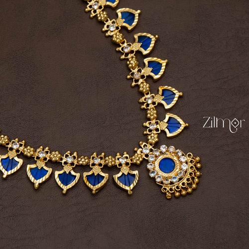 Palakka Long Haram Necklace with Pendant  PP100218