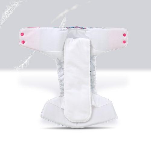 Advanced Pocket Diaper 2.0 Combo (6-36 Months) 3 Piece Pack with 3 wet-free inserts (Splatter, Fuzzy Fox, Catscape)