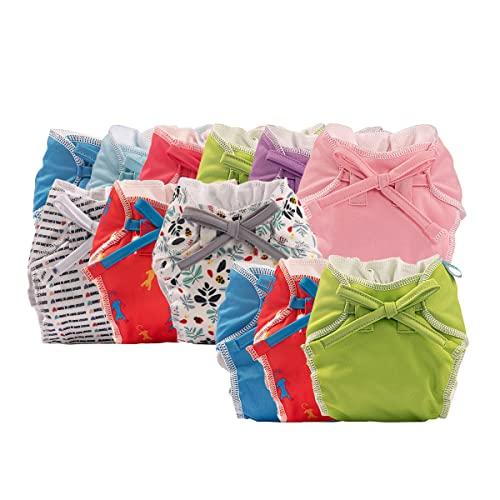 bumberry Baby Smart Nappy Leak Proof Reusable & Adjustable Cloth Diaper For Newborn (0-6 Months, Pack Of 9 Smart Nappy + Get 3 Smart Nappy)