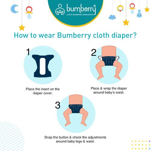 Bumberry Newborn SuperSoft Diaper Cover (Pink)