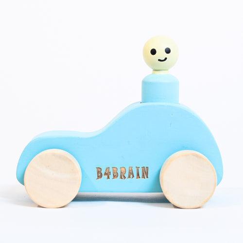 Wooden Car with Peg Doll Toy