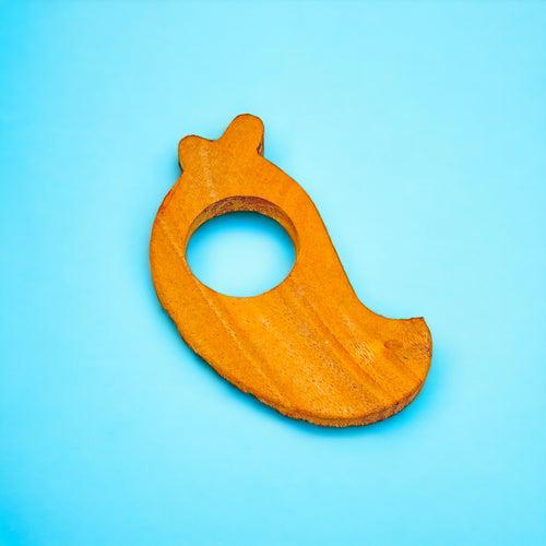 Neem Wooden Fruit Teether (mango) 0-1 year