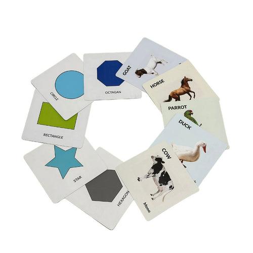 Shape Cards And Pet Animal Cards For babies