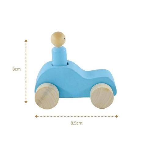 Wooden Car with Peg Doll Toy