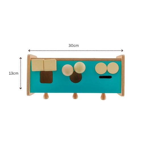 Shape Sorter box with bins