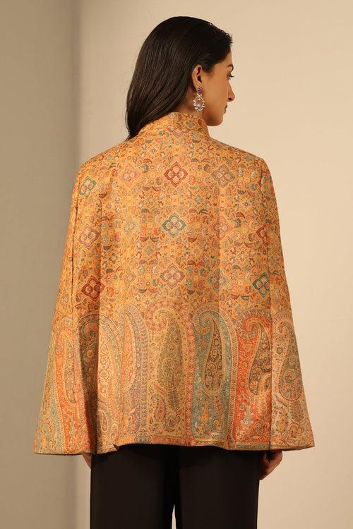 Anibha Fine Wool Silk Cape