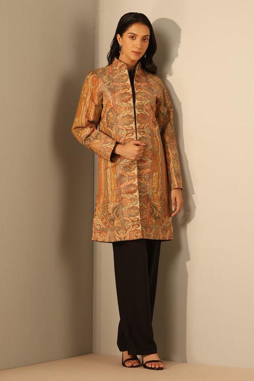 Myra Fine Wool Silk Full Jacket