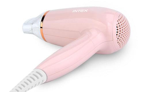 Intex 1200W Foldable Hair Dryer with 2 Heat Settings, Turbo Dry Mechanism and Overheat Protection (HD 1201)