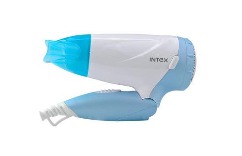 Intex 1500W Foldable Hair Dryer with 2 Speed and Heat Settings, Cool Shot Switch and Detachable Concentrator (HD 1503)