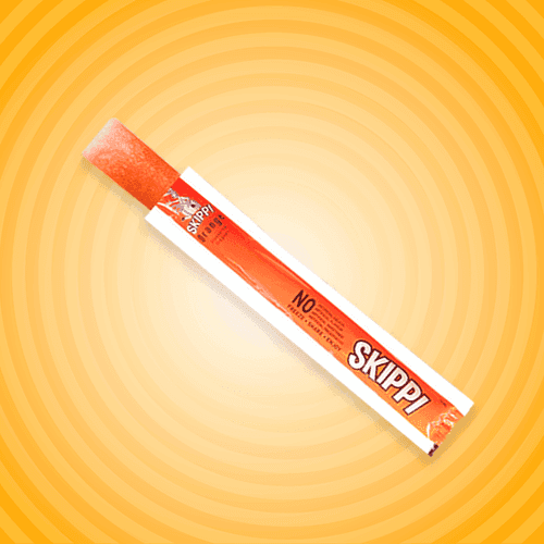 Skippi Orange Flavor Ice Pop, Case of 10 units