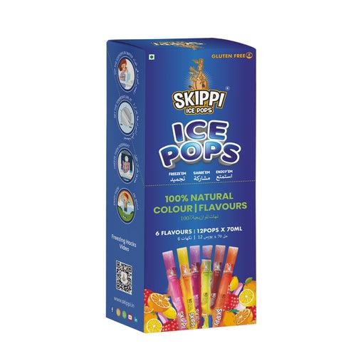 Magic Pin Exclusive All Flavor Box of Skippi Natural Ice Pops, Pack of 12 Ice Pops