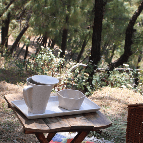 Wabi Sabi Coffee Set - Tray | Mug | Nibbles Bowl | Coaster