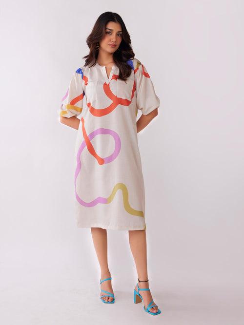 Euphoria Printed Midi Dress