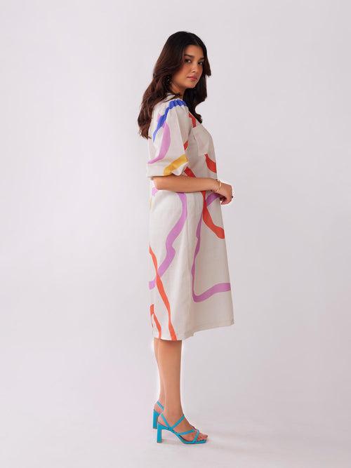 Euphoria Printed Midi Dress