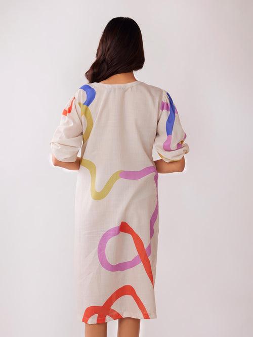 Euphoria Printed Midi Dress