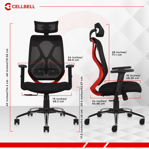 CELLBELL C190 Berlin Ergonomic Mesh Executive  Office & Home Chair