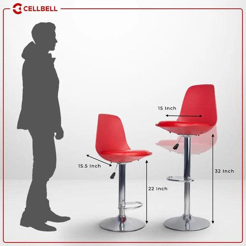 CELLBELL Fiber High Bar Chair | Kitchen Stool