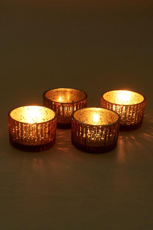 Antique Copper Tealight Candle Holder