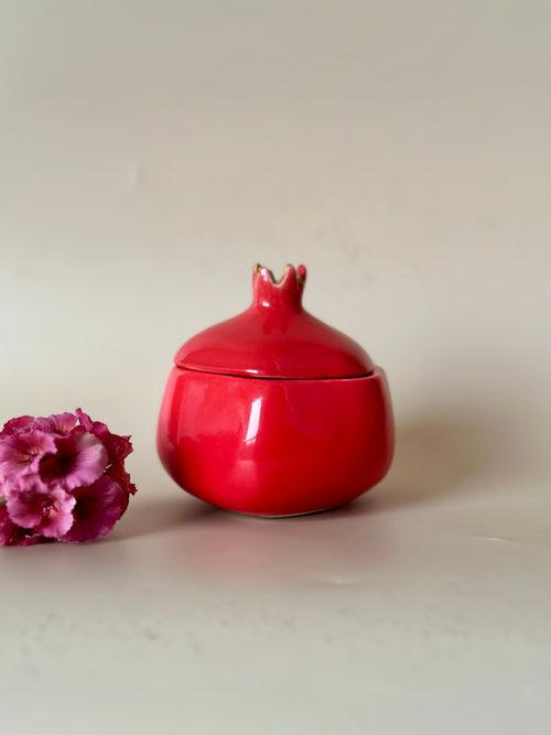 Anaar Bazaar Inspired Ceramic Jar Cum Candle Holder