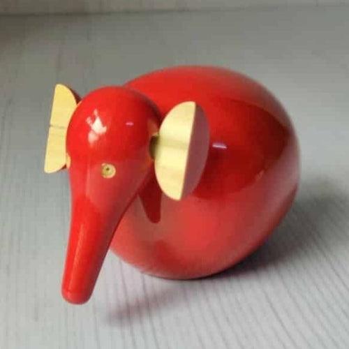 Red Wooden Elephant  Toy