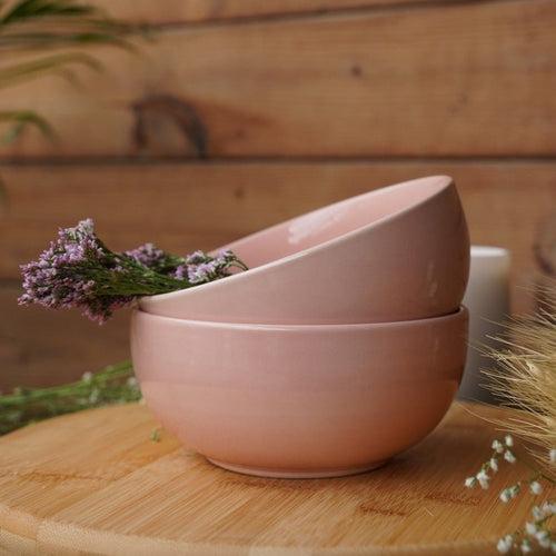 Spanish Pink Rose Serving Bowl