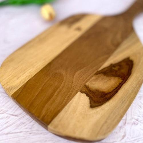 Teak Wood Chopping Board with Carving