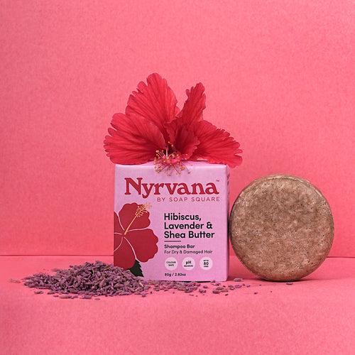 Hibiscus, Lavender & Shea Butter Shampoo Bar (for dry & damaged hair)