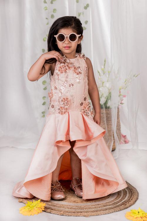 Pre-Order: Royal Peach Trailblazer Gown