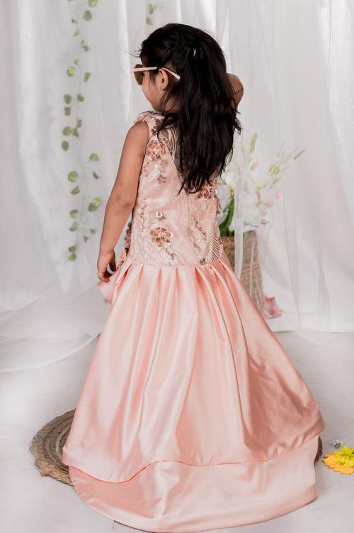 Pre-Order: Royal Peach Trailblazer Gown