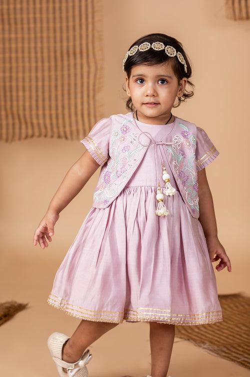 Pre-Order: Lilac Kutdana Frock