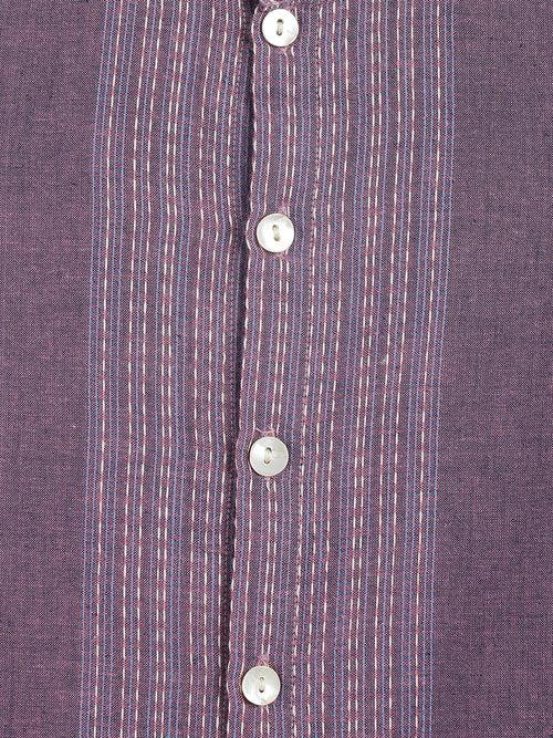 Boy Self Kantha Shirt - Purple