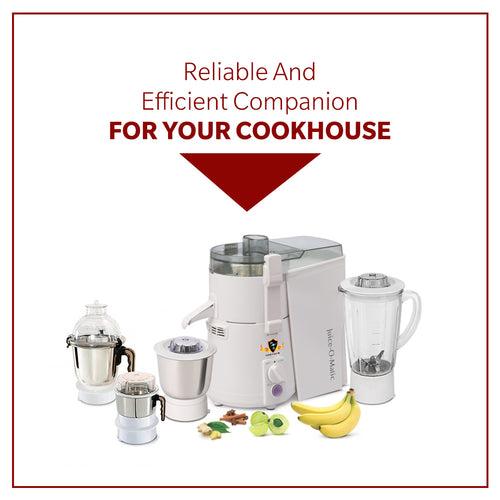 Juicer Mixer Grinder: Power Guard ALL-IN-ONE 925 Watts SM SERIES (3 Jars + 1 Plastic Poly Jar with Fruit Filter)