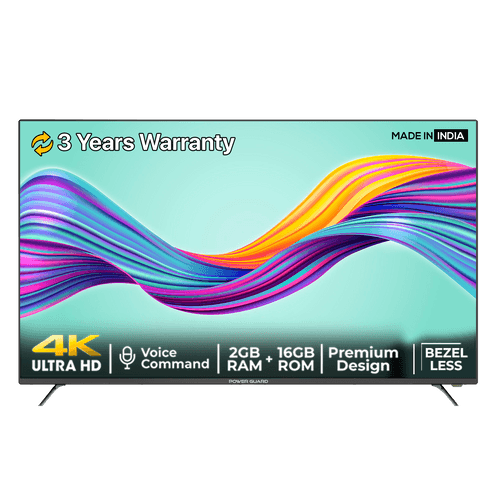 LED TV: Power Guard 165 cm ( 65 Inch )Ultra HD (4K) Frameless LED Smart Android TV  (PG 65 4K)
