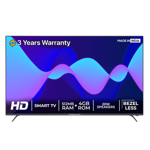 LED TV: Power Guard 80 cm (32 inch)  Frameless HD Ready LED Smart Android TV  (PG 32 S)