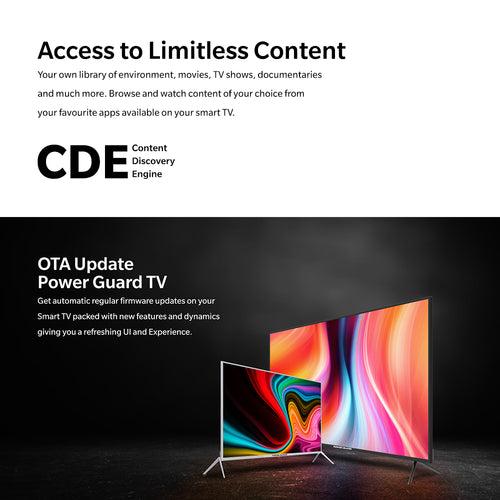 LED TV: Power Guard 127 cm (50 Inches) Ultra HD (4K) Frameless LED Smart Android TV  (PG 50 F4K)