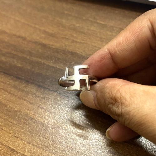 Swastik Unisex Ring