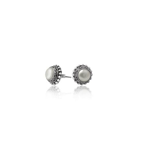 Pearl Rava Studs Earrings